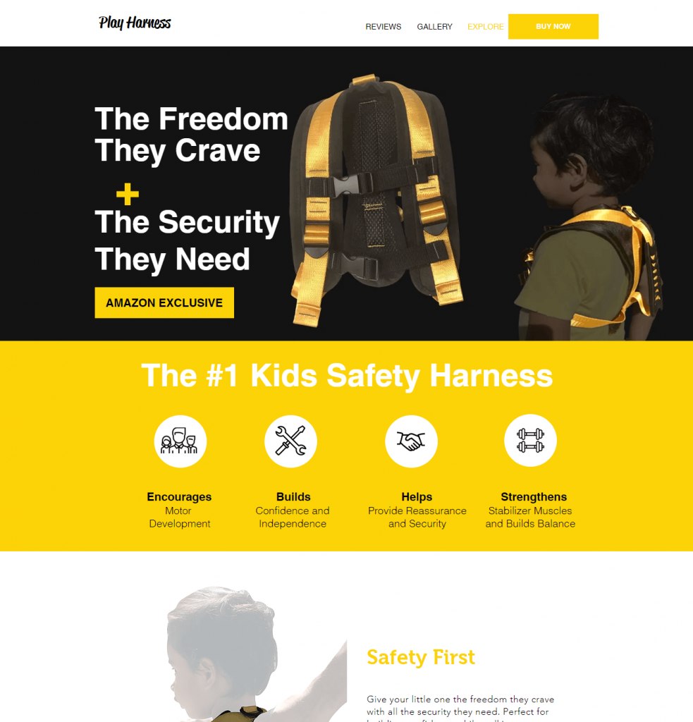 Child safety harness Child safety harness