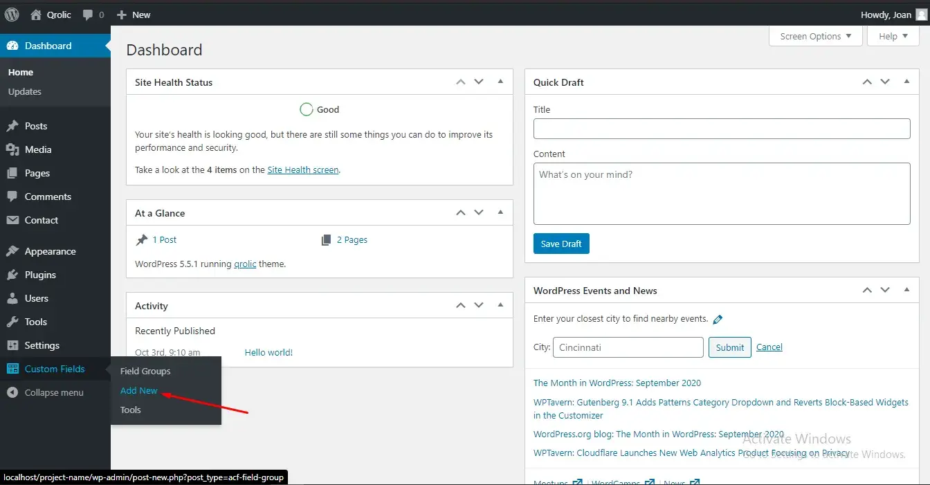 What is ACF and How to implement it in your WordPress site?