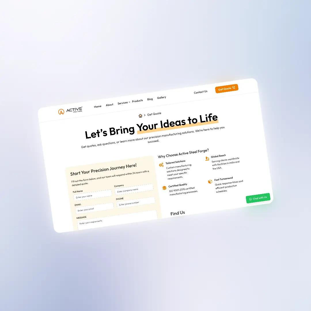 Modern Makeover. SEO Perfected – Active Steel Forge Case Study