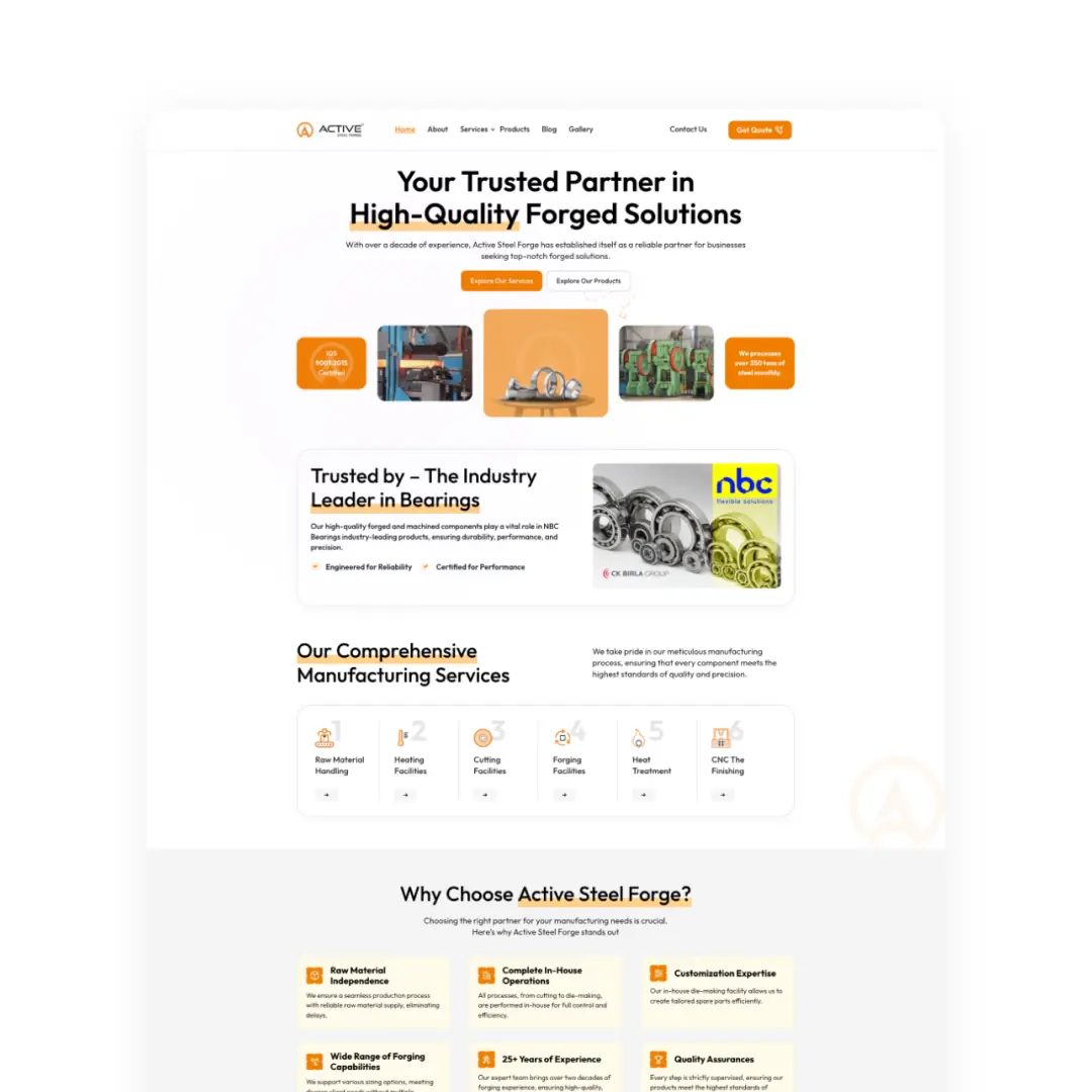 Modern Makeover. SEO Perfected – Active Steel Forge Case Study