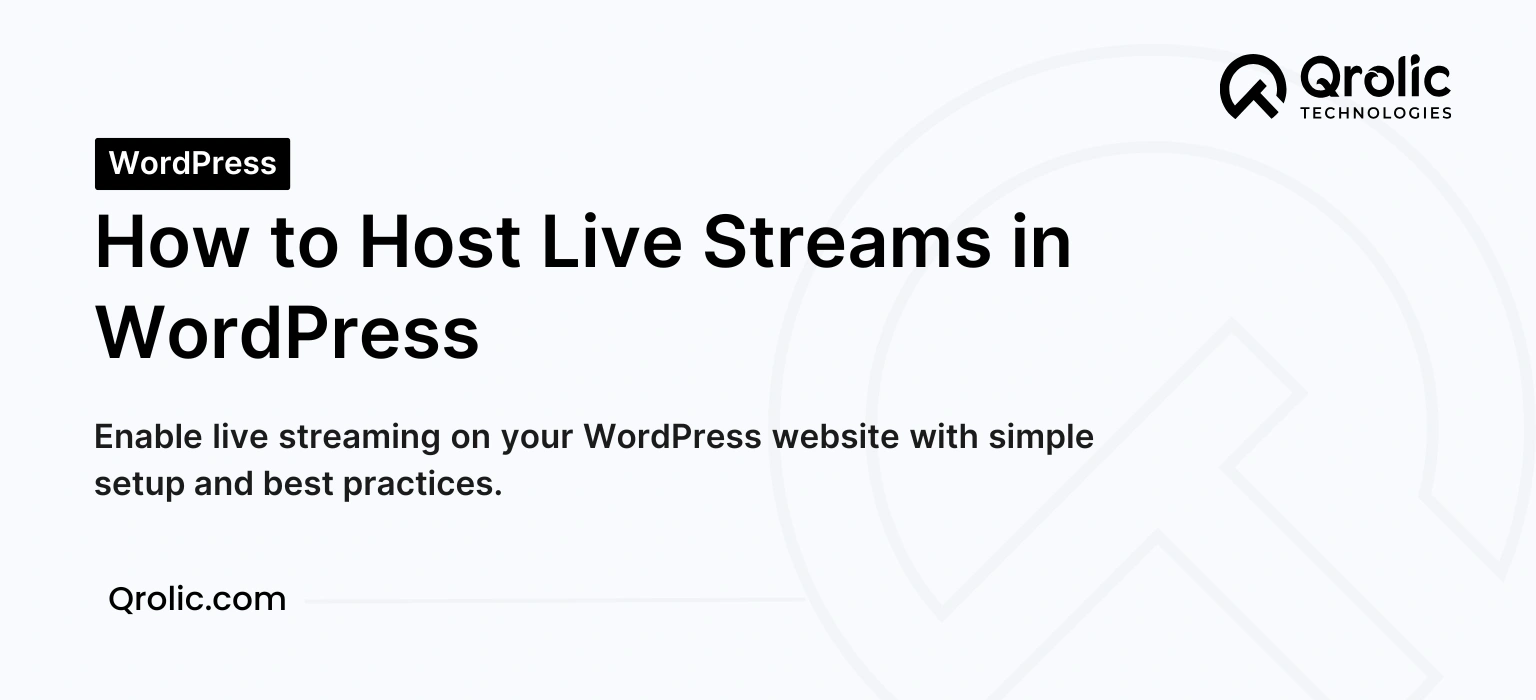 How to Host Live Streams on WordPress Sites