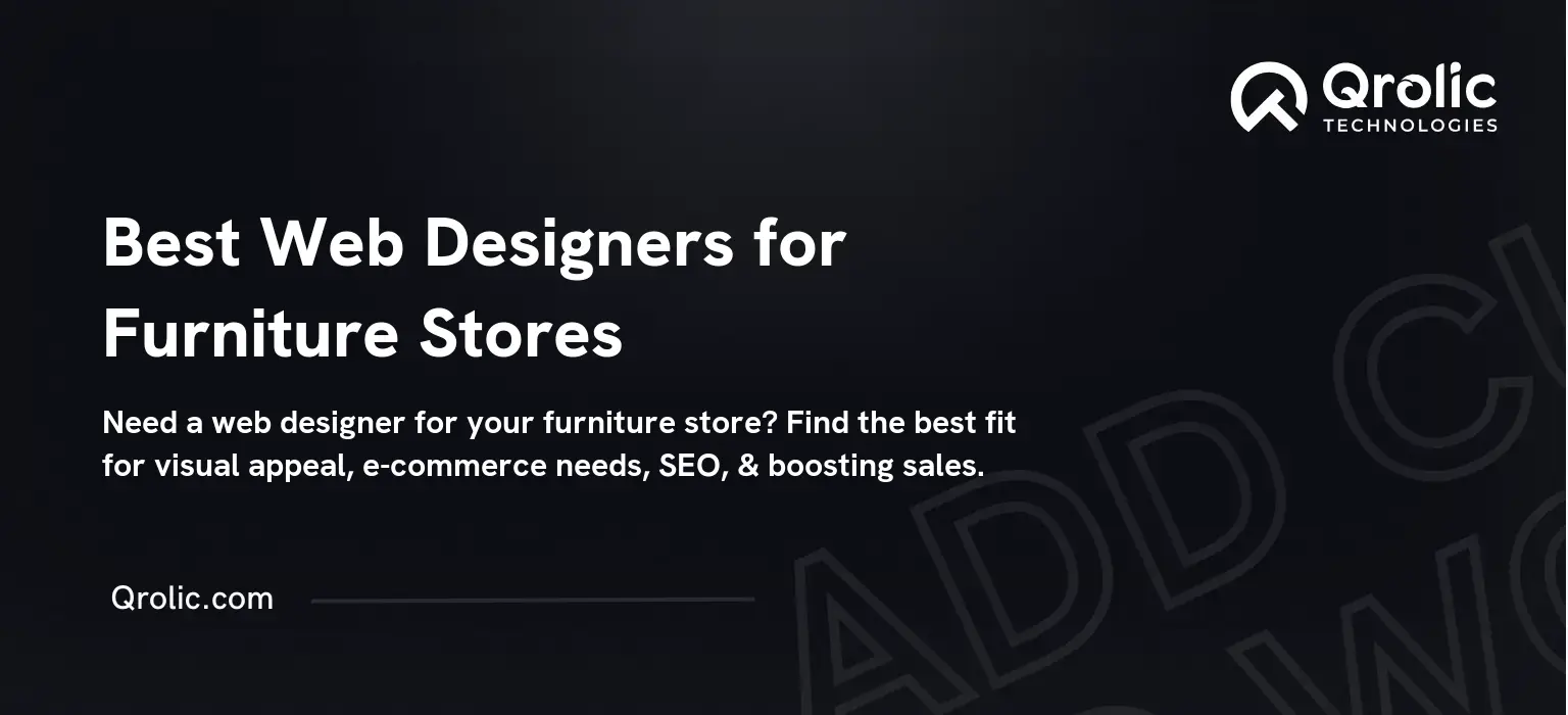 Best Web Designers for Furniture Stores