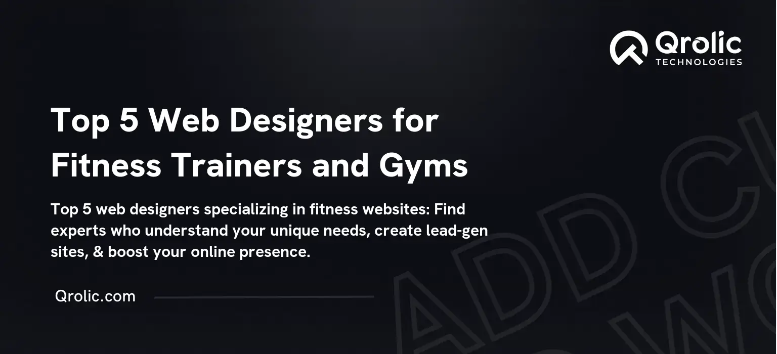 Top 5 Web Designers for Fitness Trainers and Gyms