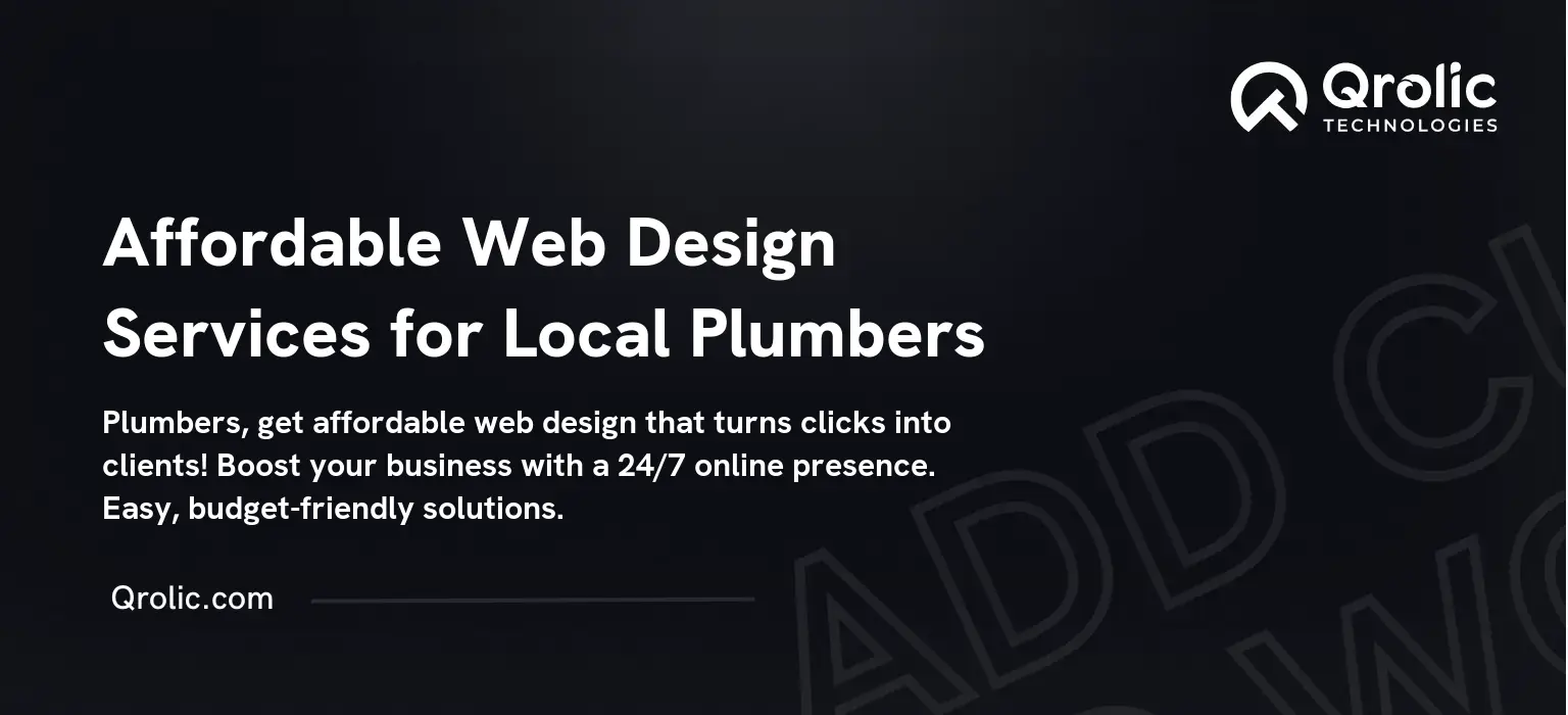 Affordable Web Design Services for Local Plumbers