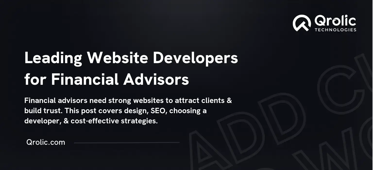 Leading Website Developers for Financial Advisors