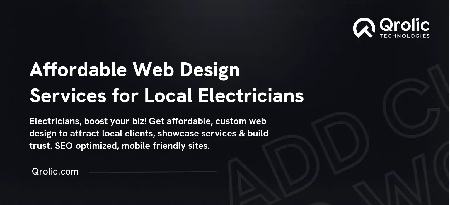 Affordable Web Design Services for Local Electricians
