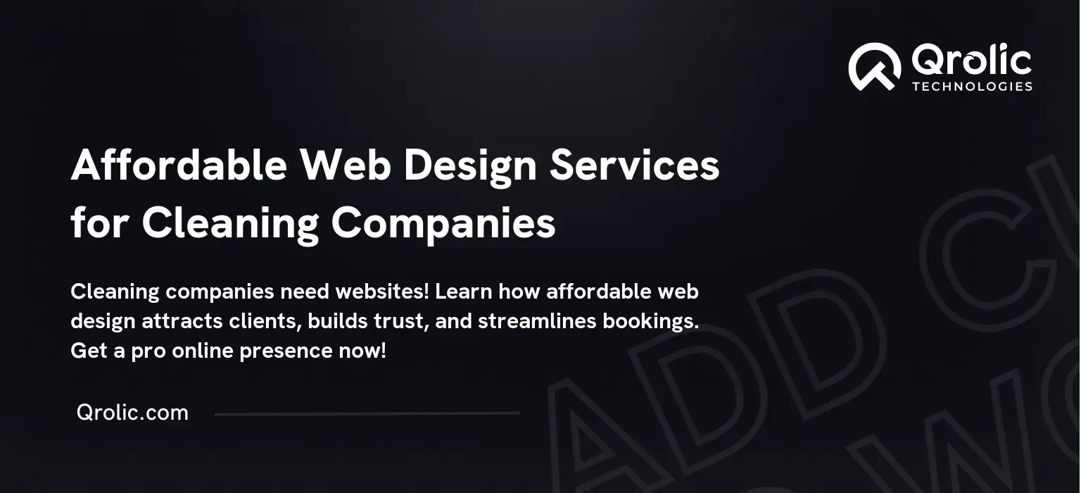 Affordable Web Design Services for Cleaning Companies