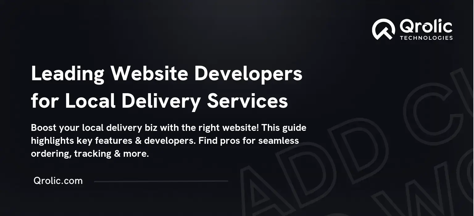 Leading Website Developers for Local Delivery Services