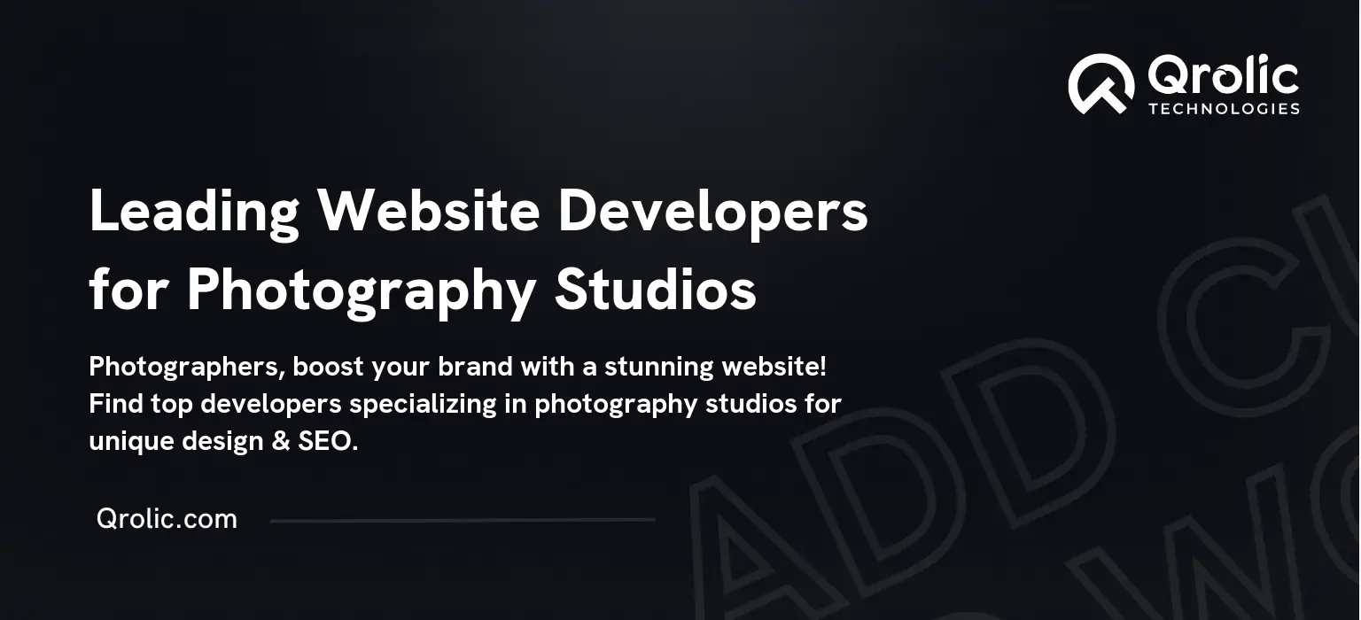 Leading Website Developers for Photography Studios