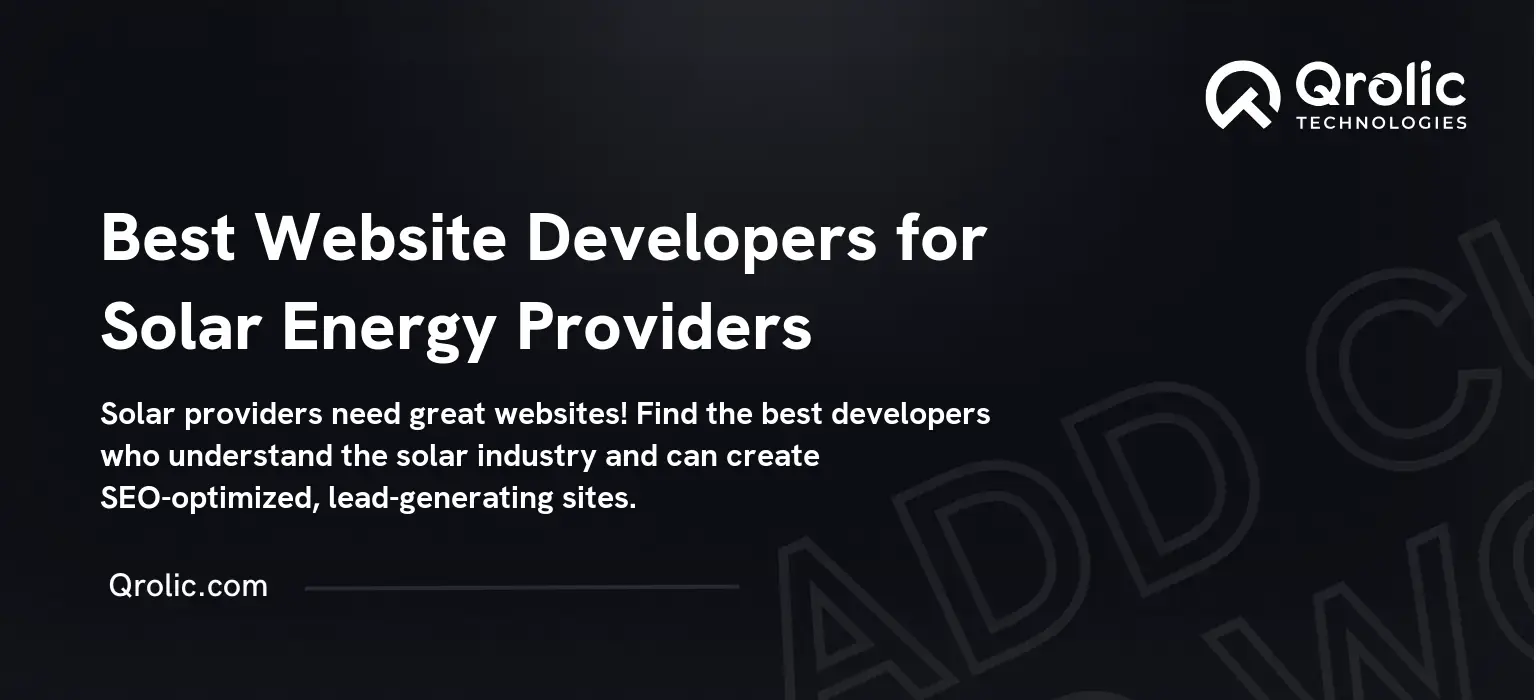 Best Website Developers for Solar Energy Providers