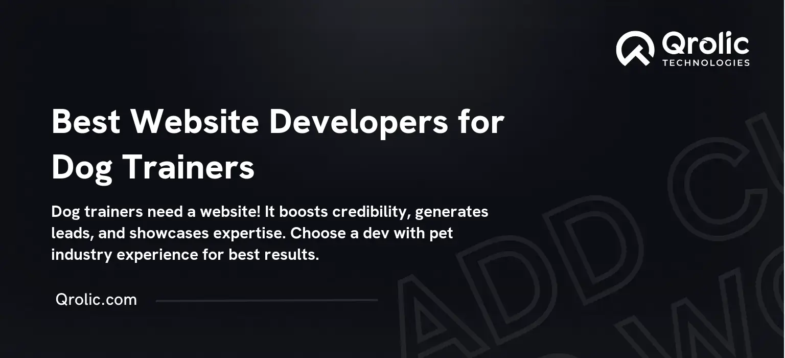 Best Website Developers for Dog Trainers
