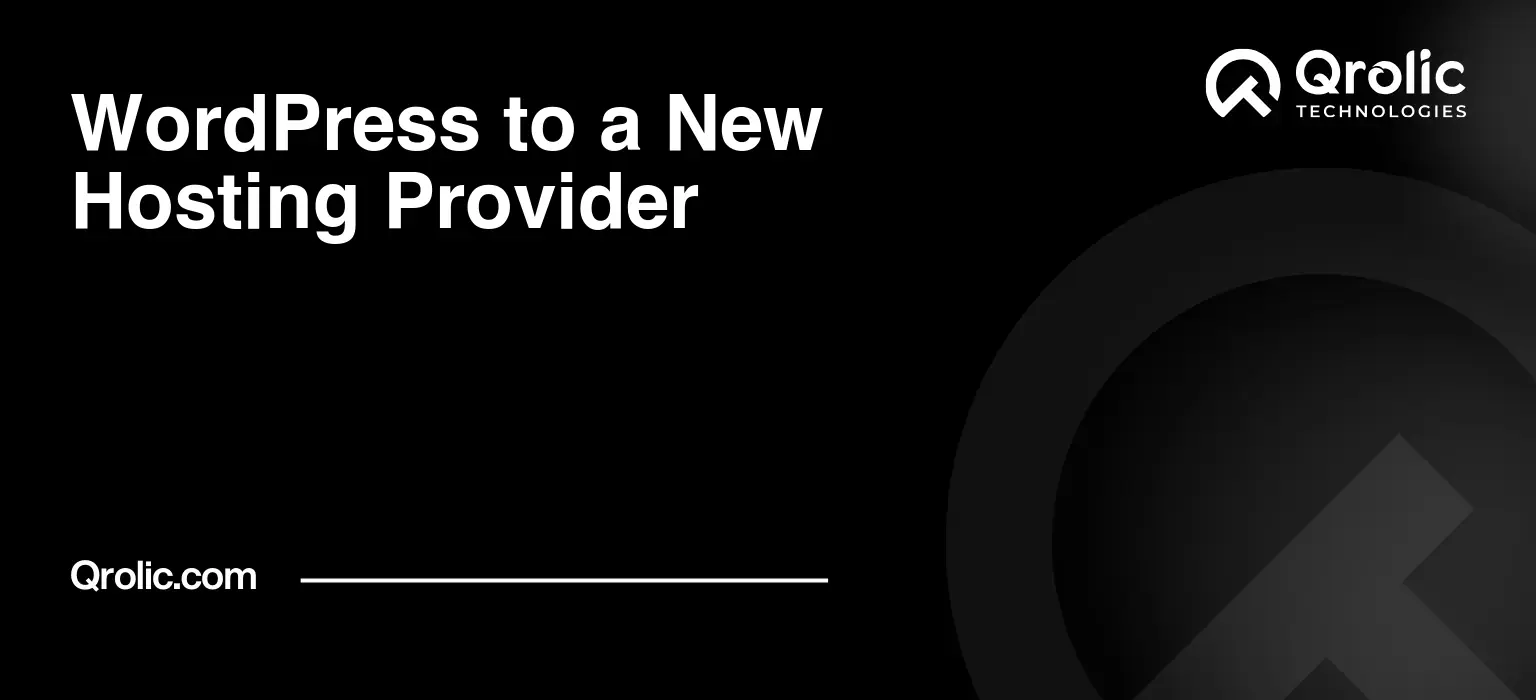 WordPress to a New Hosting Provider