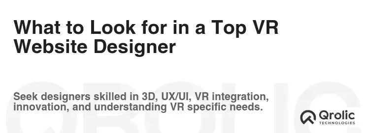 What to Look for in a Top VR Website Designer