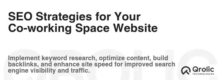 SEO Strategies for Your Co-working Space Website SEO Strategies for Your Co-working Space Website