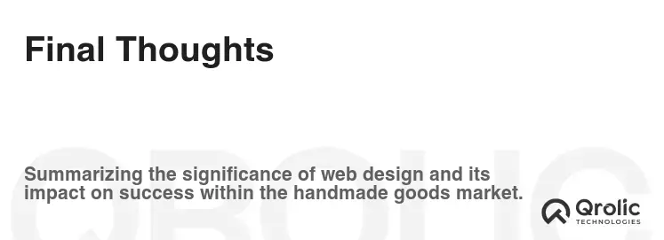 Final Thoughts Final Thoughts