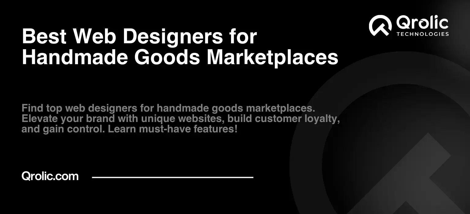 Best Web Designers for Handmade Goods Marketplaces