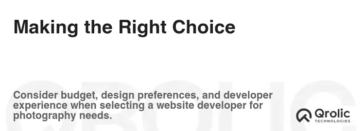 Making the Right Choice