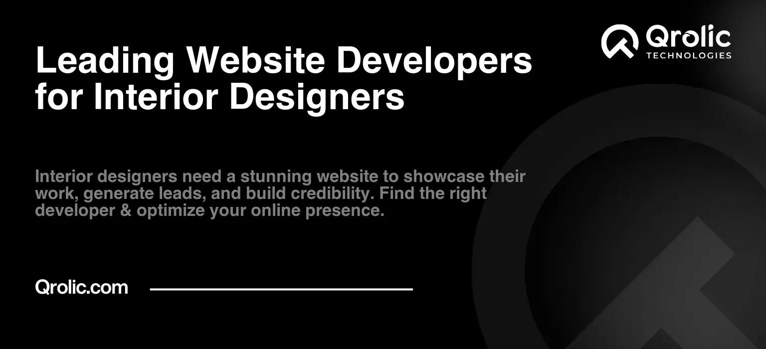 Leading Website Developers for Interior Designers