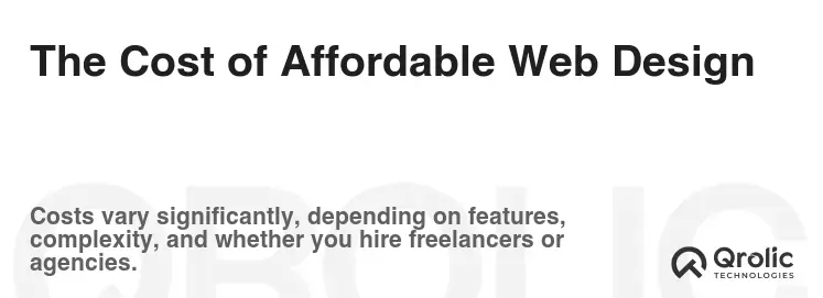 The Cost of Affordable Web Design