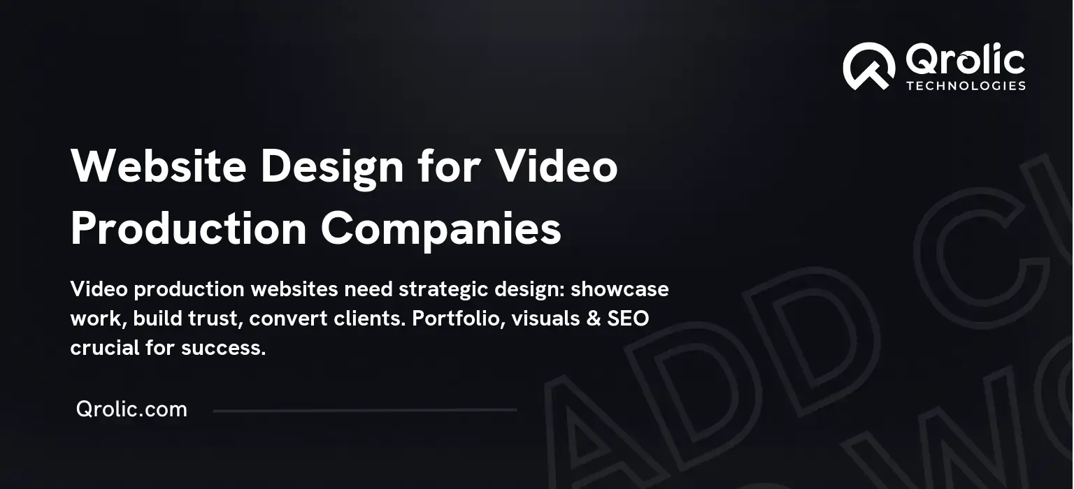 Website Design for Video Production Companies
