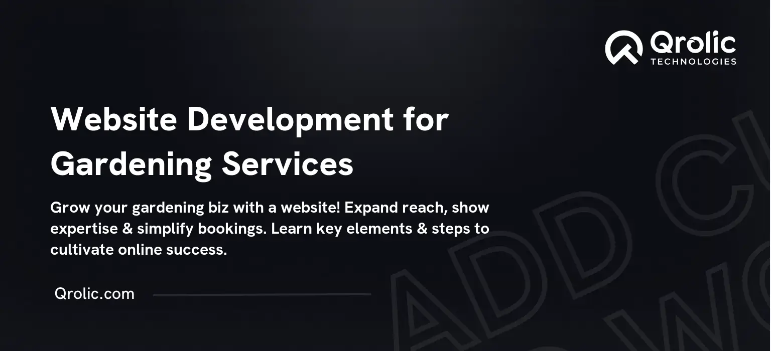 Website Development for Gardening Services