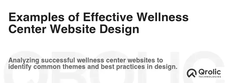 Examples of Effective Wellness Center Website Design