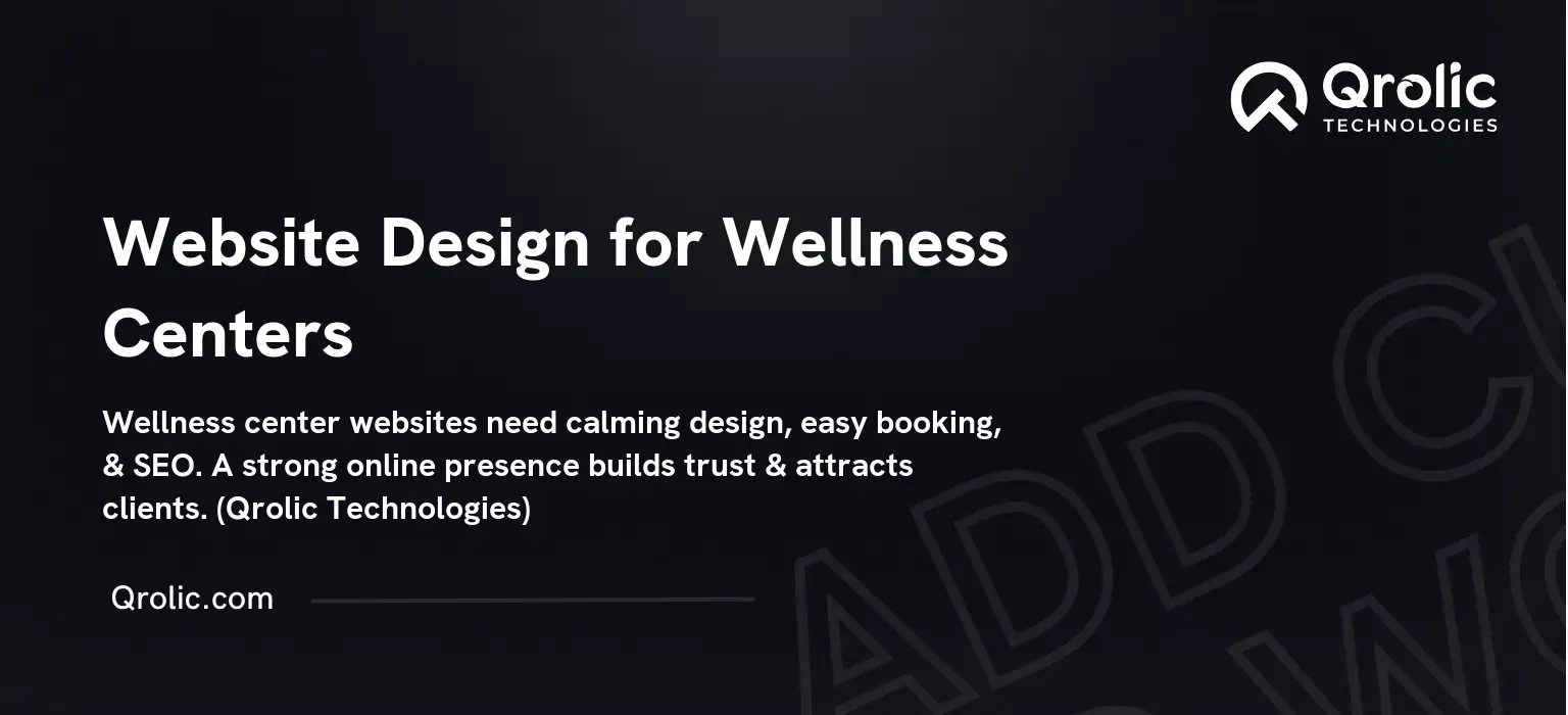 Website Design for Wellness Centers Website Design for Wellness Centers