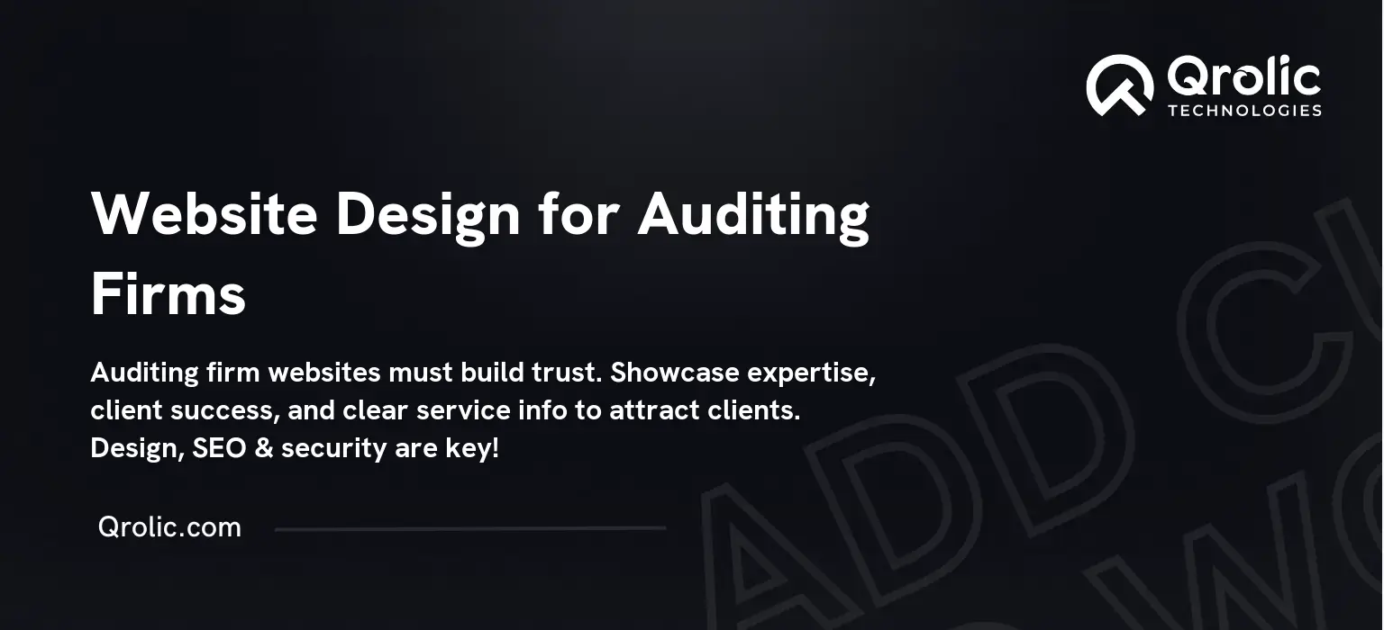 Website Design for Auditing Firms Website Design for Auditing Firms