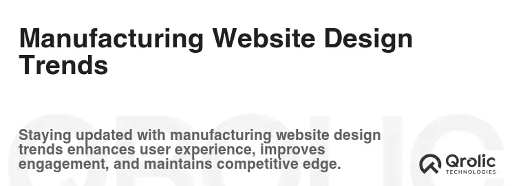 Manufacturing Website Design Trends Manufacturing Website Design Trends