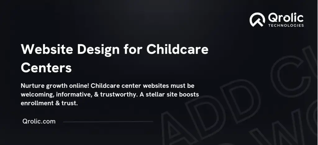 Website Design for Childcare Centers