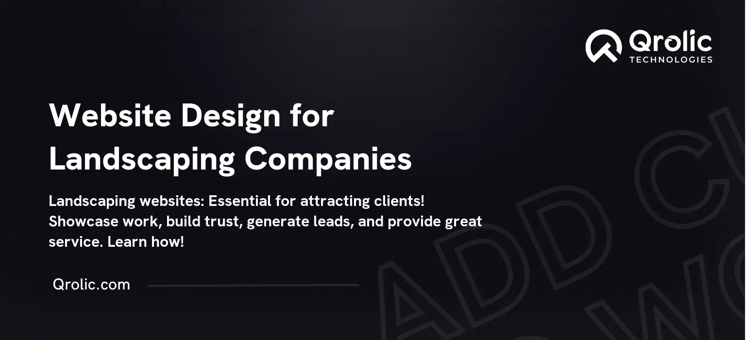 Website Design for Landscaping Companies Website Design for Landscaping Companies
