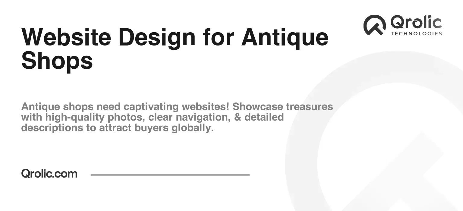 Website Design for Antique Shops Website Design for Antique Shops