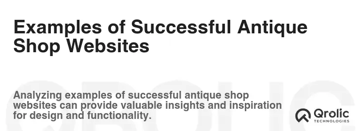 Examples of Successful Antique Shop Websites