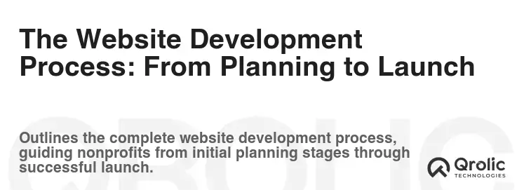 The Website Development Process: From Planning to Launch