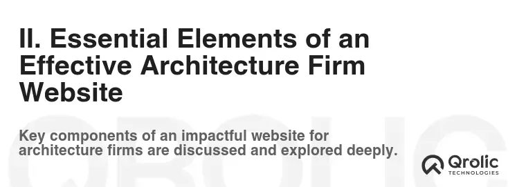 II. Essential Elements of an Effective Architecture Firm Website