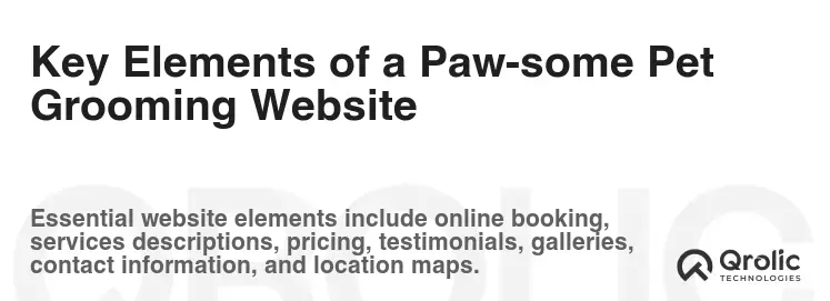 Key Elements of a Paw-some Pet Grooming Website