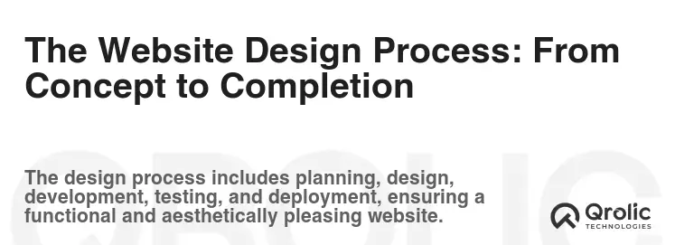 The Website Design Process: From Concept to Completion