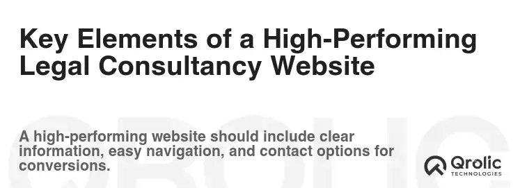 Key Elements of a High-Performing Legal Consultancy Website