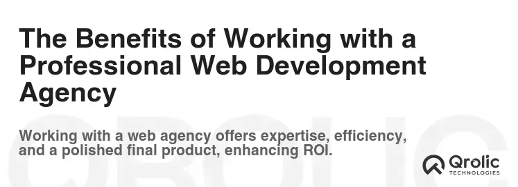 The Benefits of Working with a Professional Web Development Agency