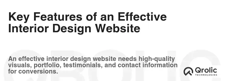 Key Features of an Effective Interior Design Website