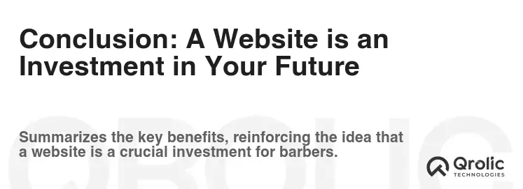 Conclusion: A Website is an Investment in Your Future