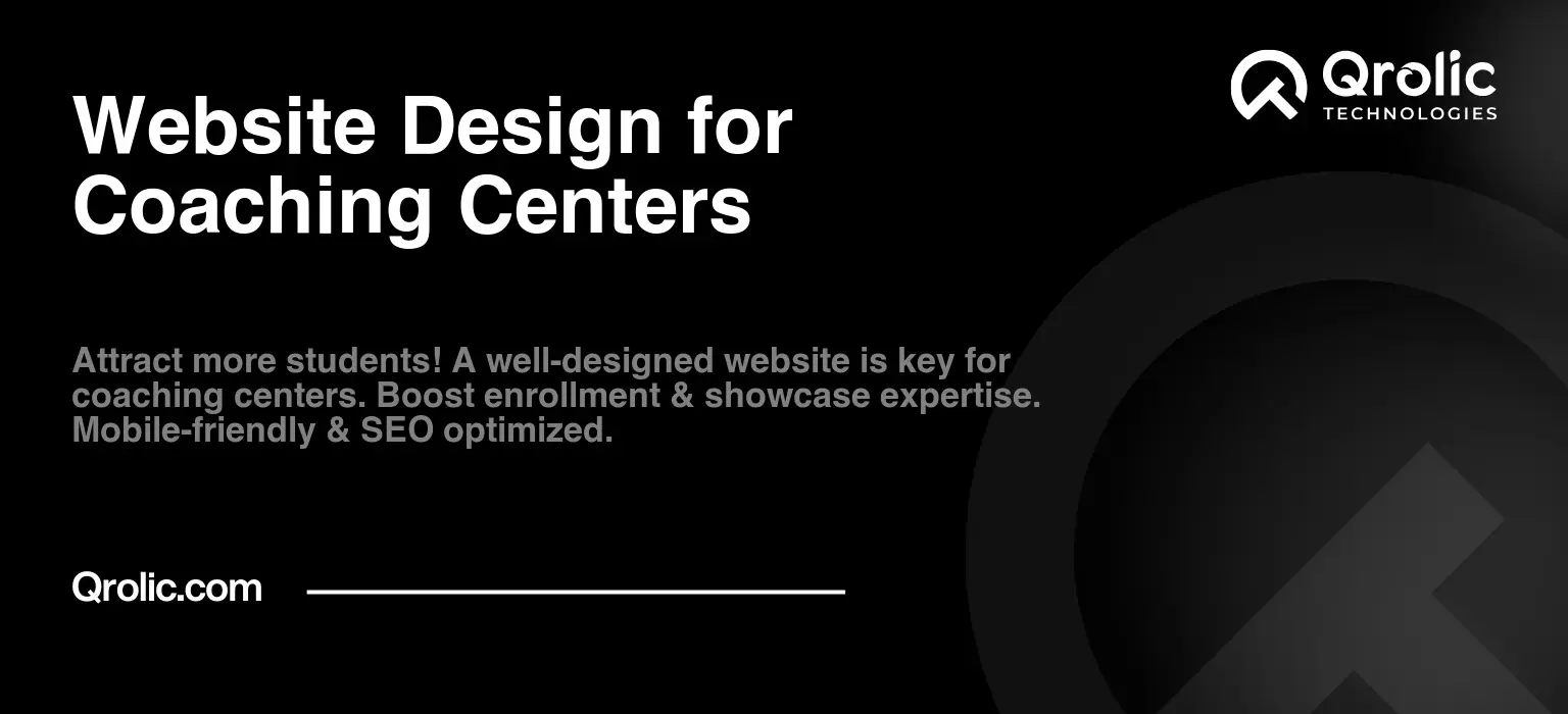 Website Design for Coaching Centers