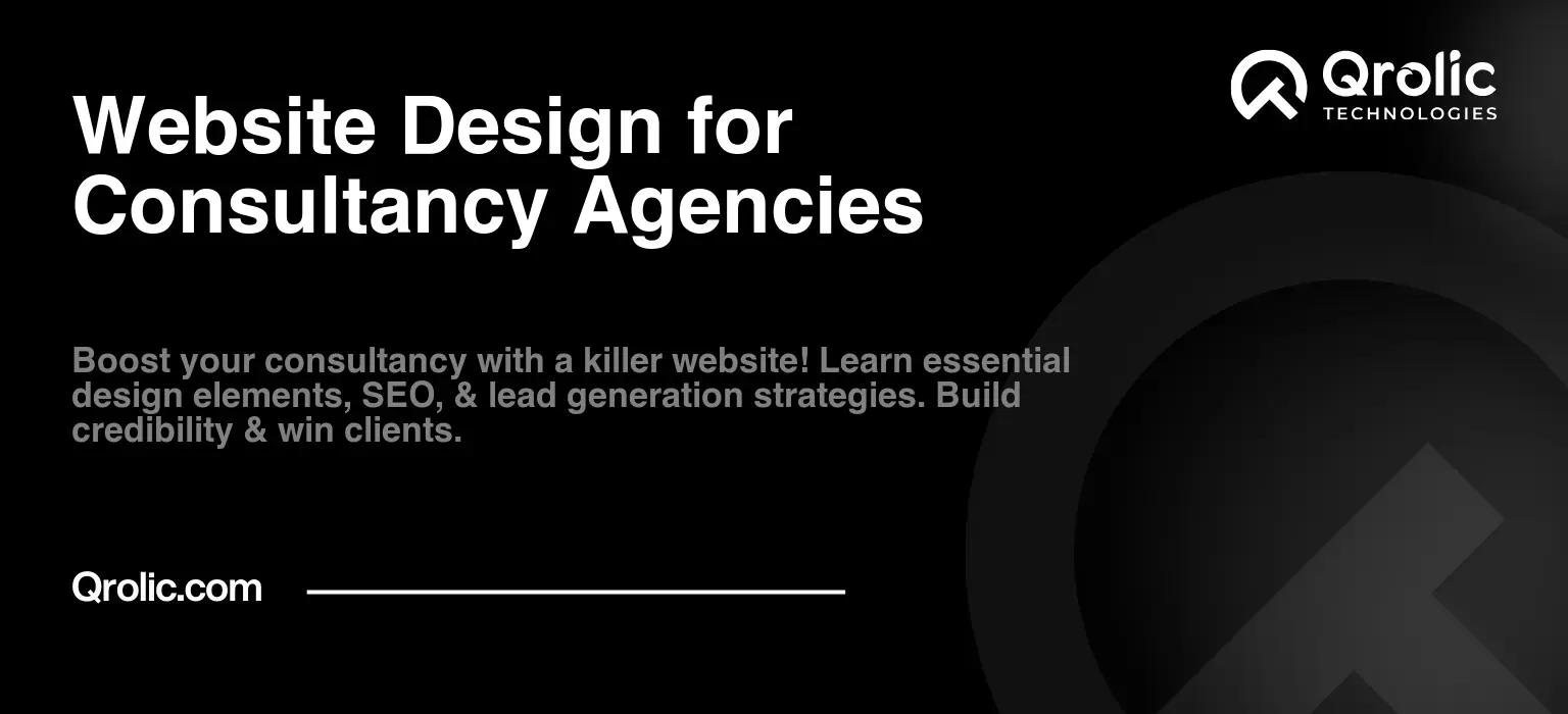 Website Design for Consultancy Agencies Website Design for Consultancy Agencies