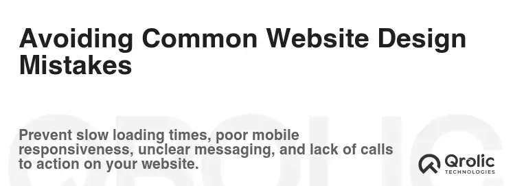 Avoiding Common Website Design Mistakes