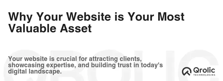 Why Your Website is Your Most Valuable Asset
