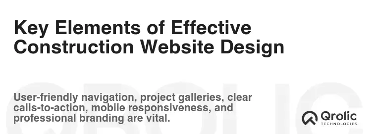 Key Elements of Effective Construction Website Design