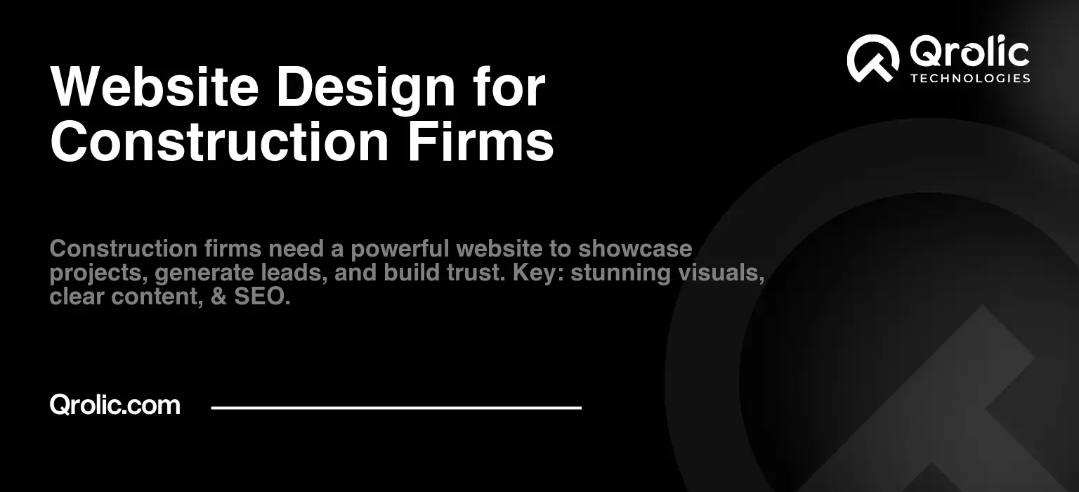 Website Design for Construction Firms Website Design for Construction Firms