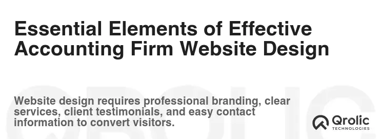 Essential Elements of Effective Accounting Firm Website Design Essential Elements of Effective Accounting Firm Website Design