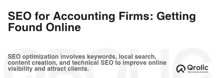 SEO for Accounting Firms: Getting Found Online SEO for Accounting Firms: Getting Found Online