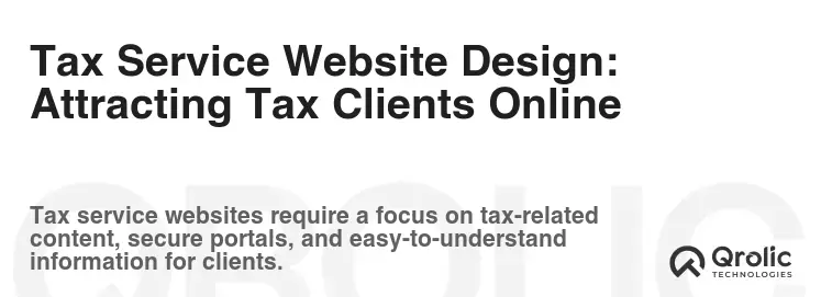 Tax Service Website Design: Attracting Tax Clients Online Tax Service Website Design: Attracting Tax Clients Online
